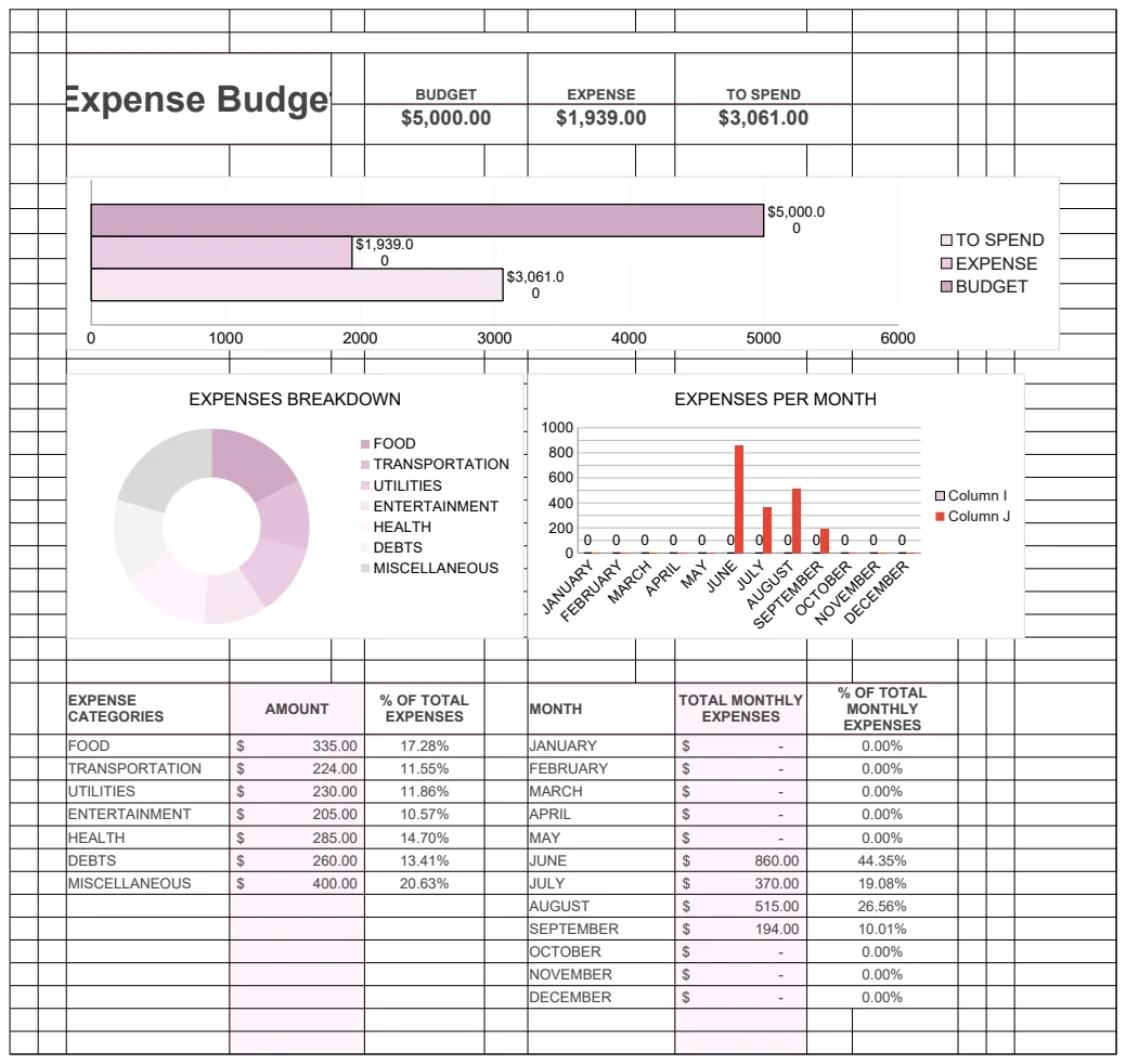 Expense Budget Tracker preview