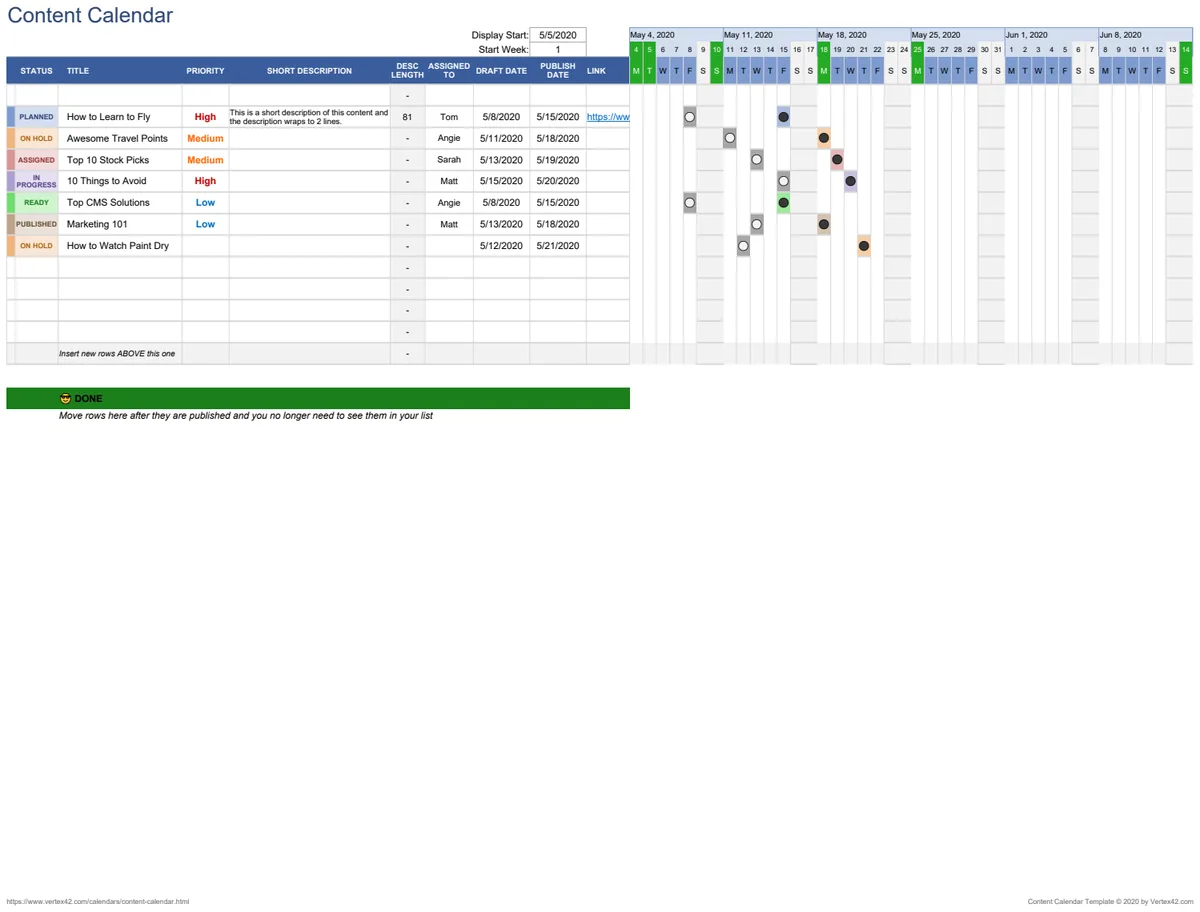 Content Calendar with Hashtag Organizer preview