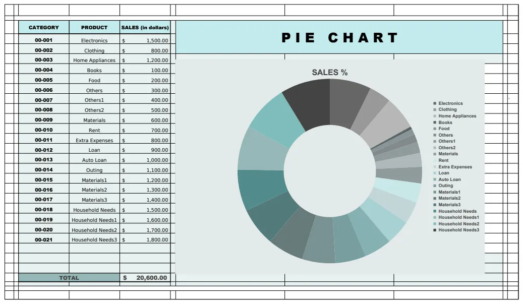 Pie Chart Template preview