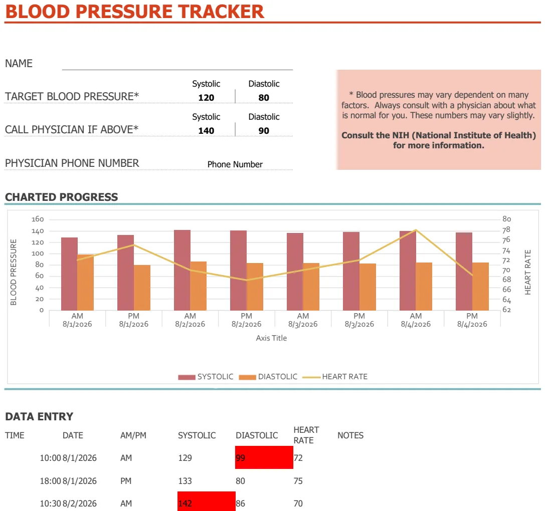 Blood Pressure Tracker preview