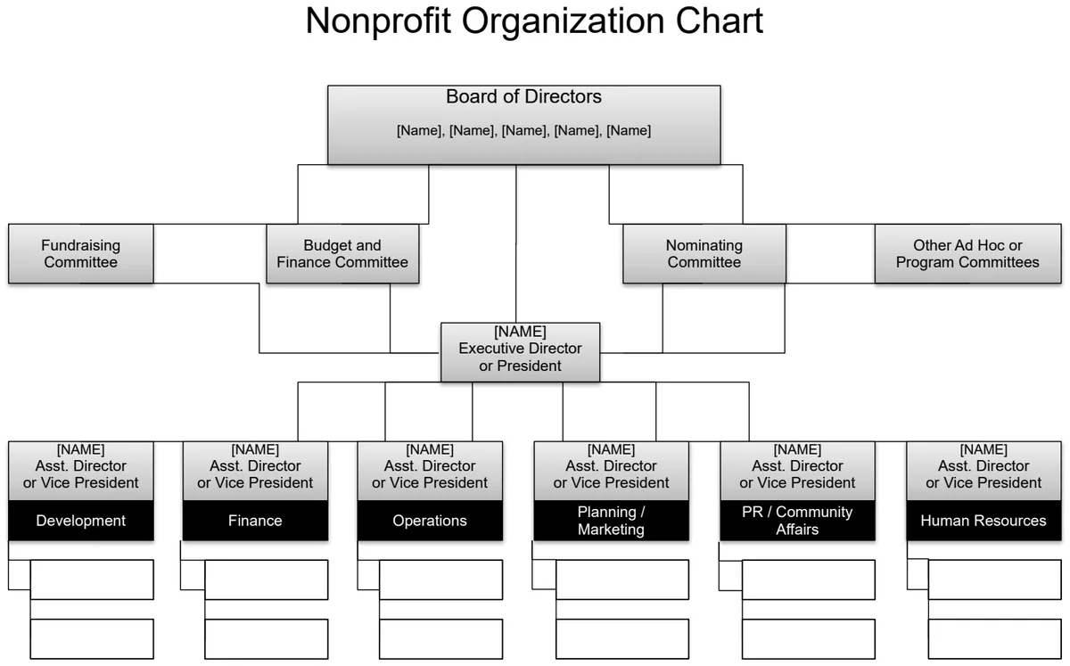 Nonprofit Organization Chart preview