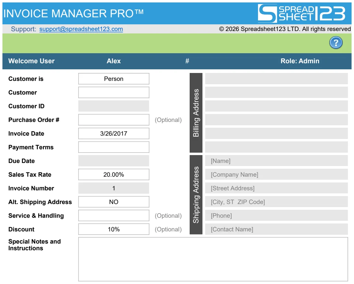 Invoice Manager Pro preview