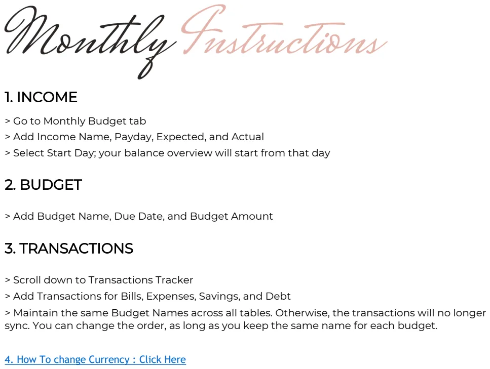 Monthly Budget RM Green preview