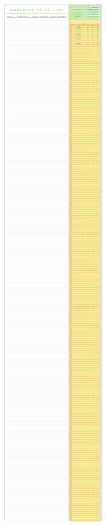 Employee To Do List Template preview