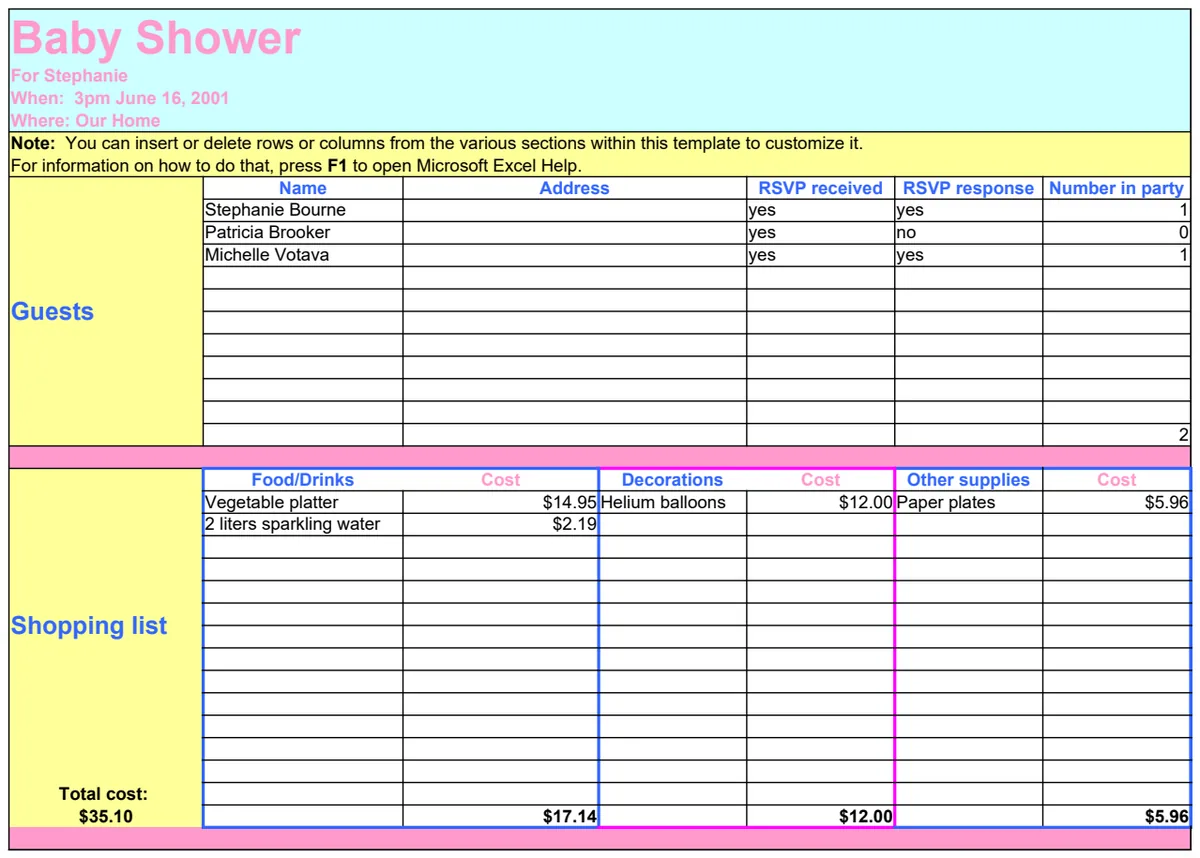 Baby Shower Planner preview